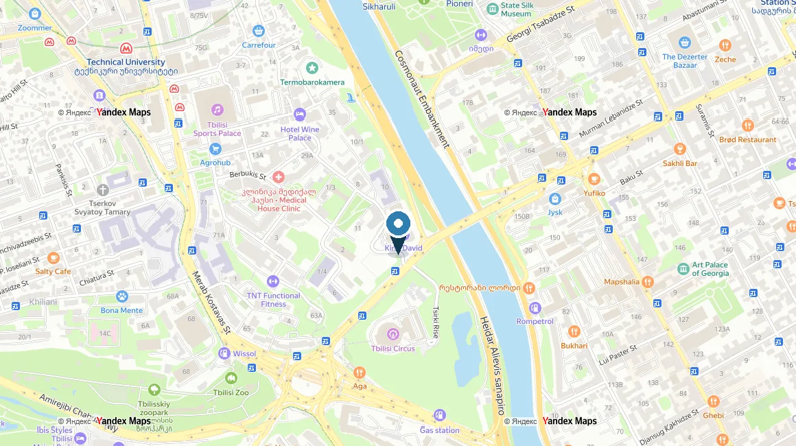 Расположение комплекса на карте — King David Residences