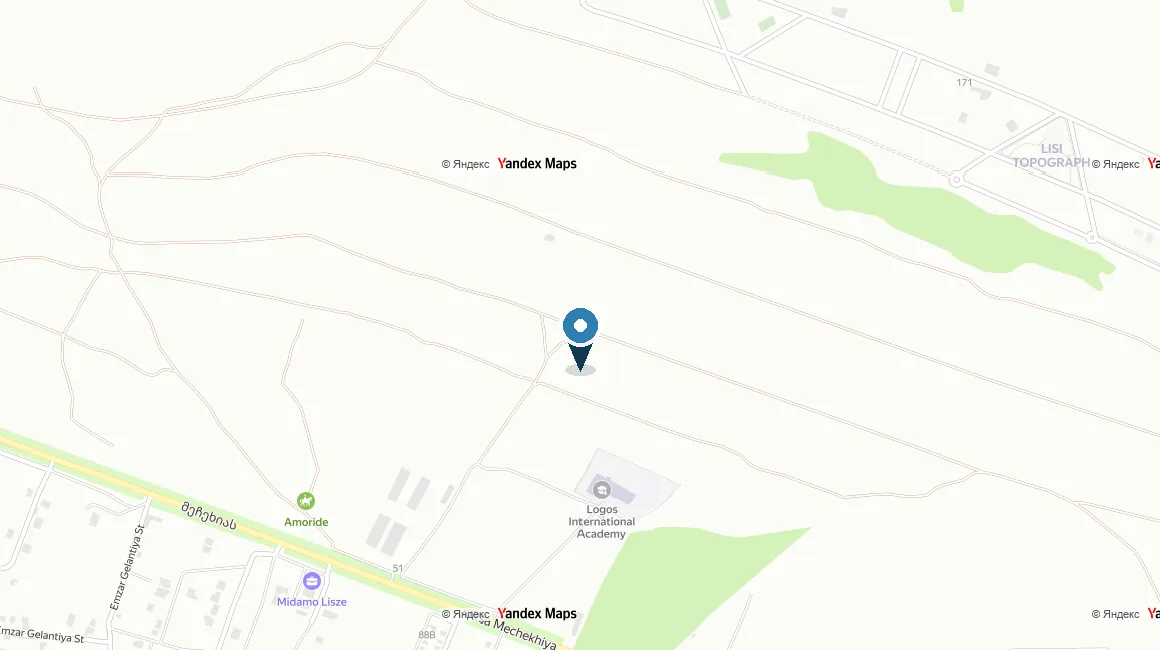 Расположение комплекса на карте — Lisi Topograph