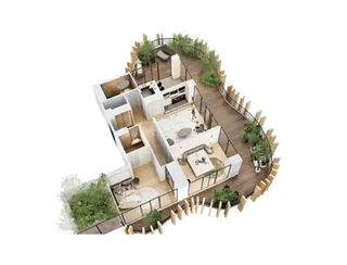 3 комнаты — планировка, Domus Trees