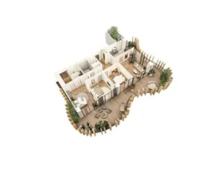 4 комнаты — планировка, Domus Trees