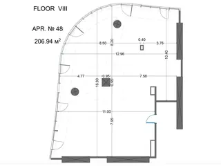 White box, 206,9 м² — планировка, King David Residences