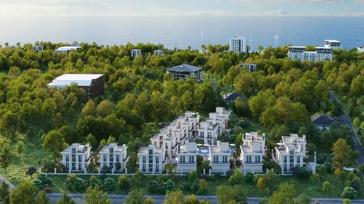 Villas — вид сверху на комплекс