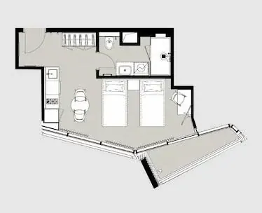Студия, 37,85 м² — Alliance Highline