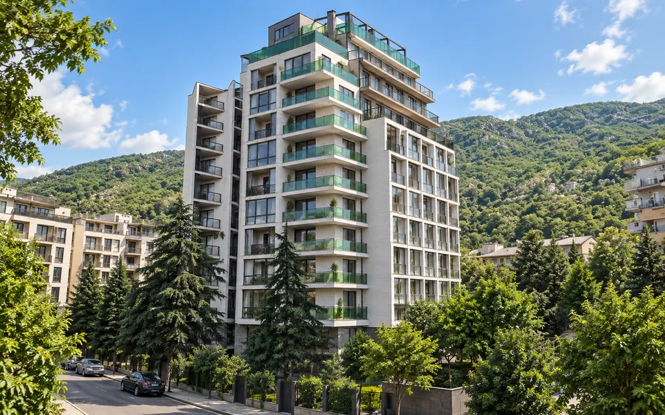 Визуализация Krtsanisi Villa Residence, созданная по фотографиям здания