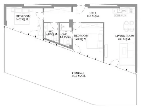 3 комнаты, 163,3 м² — VR Shekvetili Forest-Beach