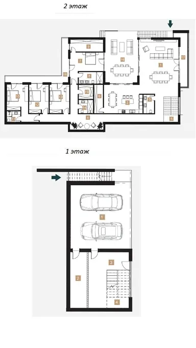 Типовая планировка категории · 446,88 м² — Lisi Topograph