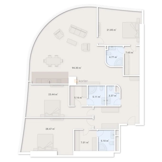 Планировка · 206,94 м²