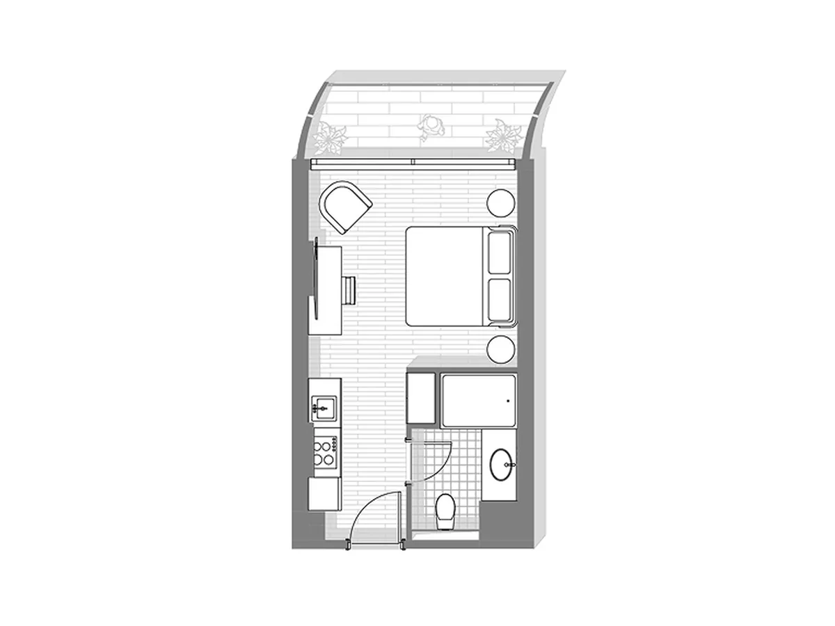 Студия, 73,44 м²